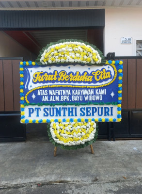 Papan Bunga Duka di Ranjeng