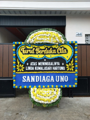 Papan Bunga Duka di Ranjeng